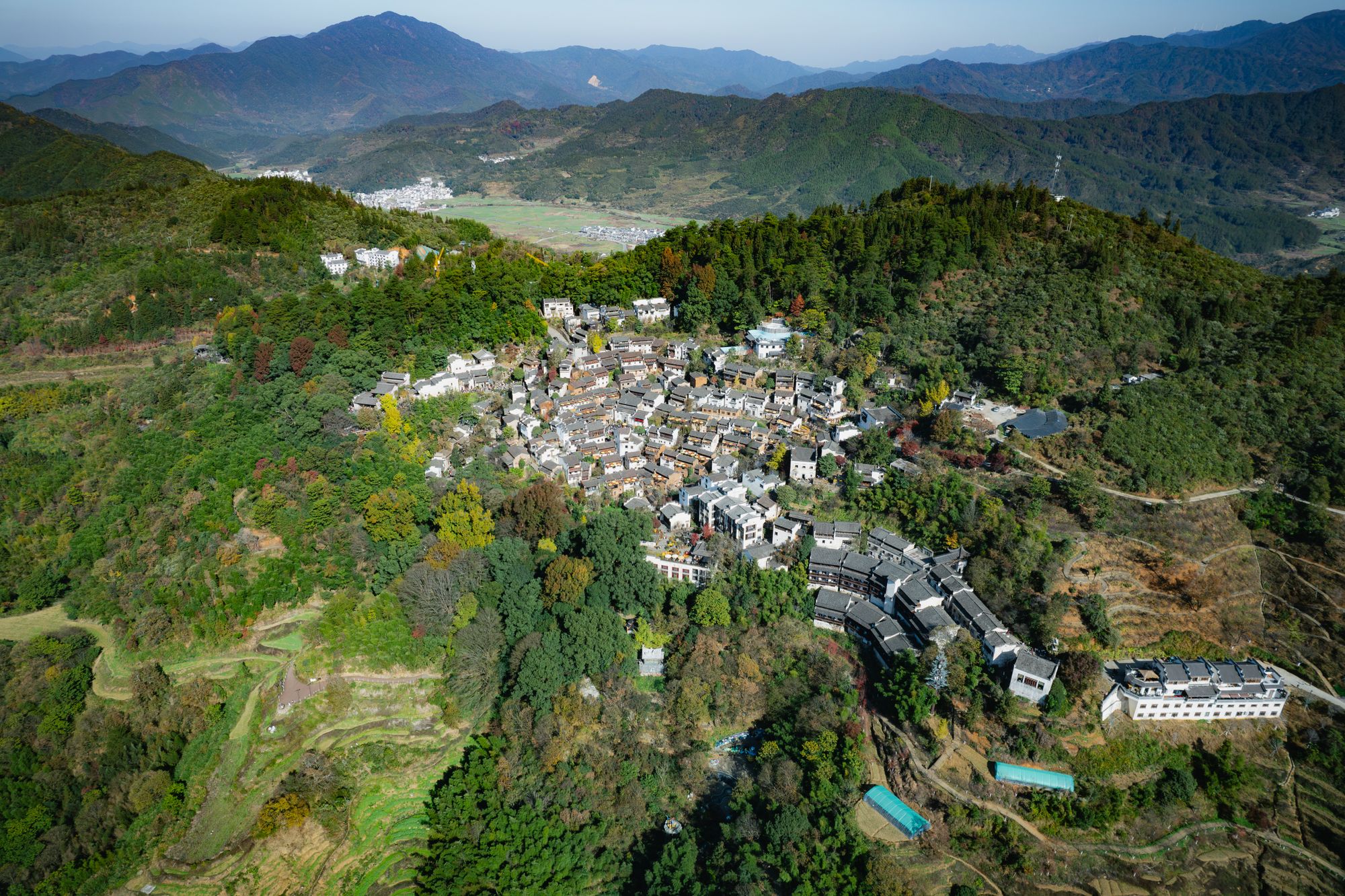 中国传统村落与乡村文旅资源的真实航拍场景